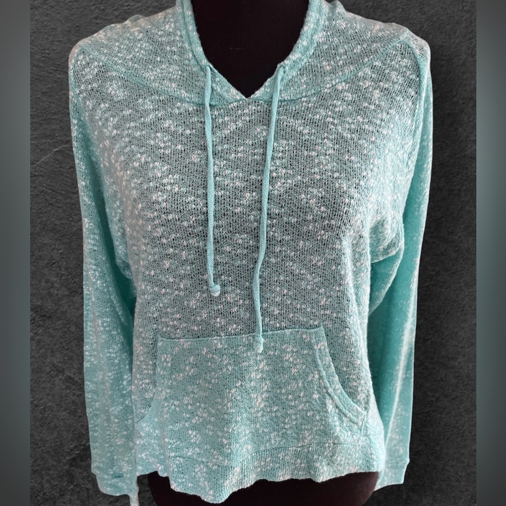 Sociology Blue Boxy Hoodie Relaxed Fit